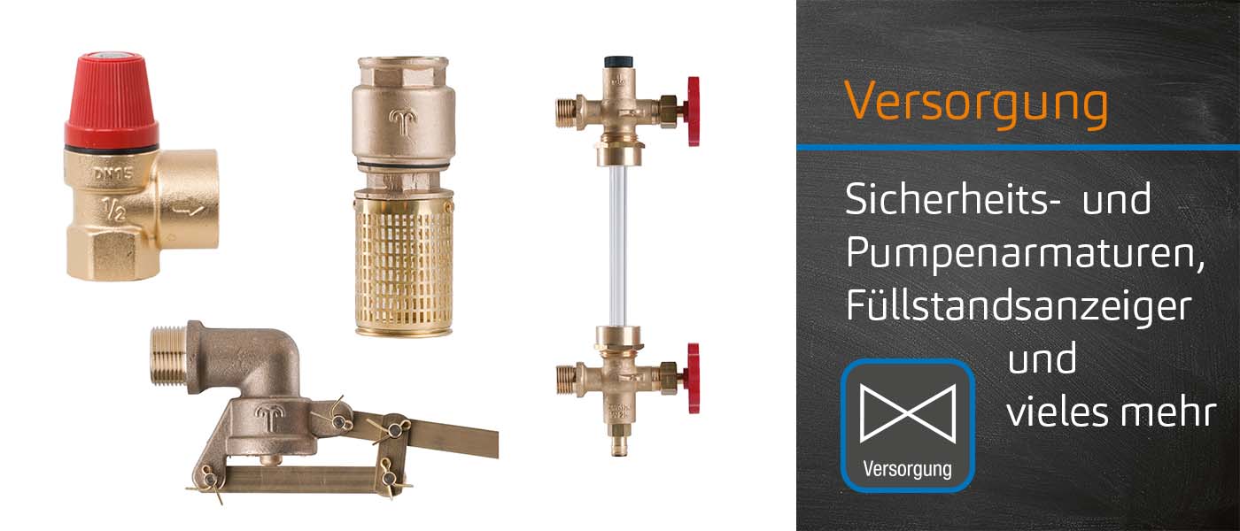 Produktbereich Versorgungsarmaturen
